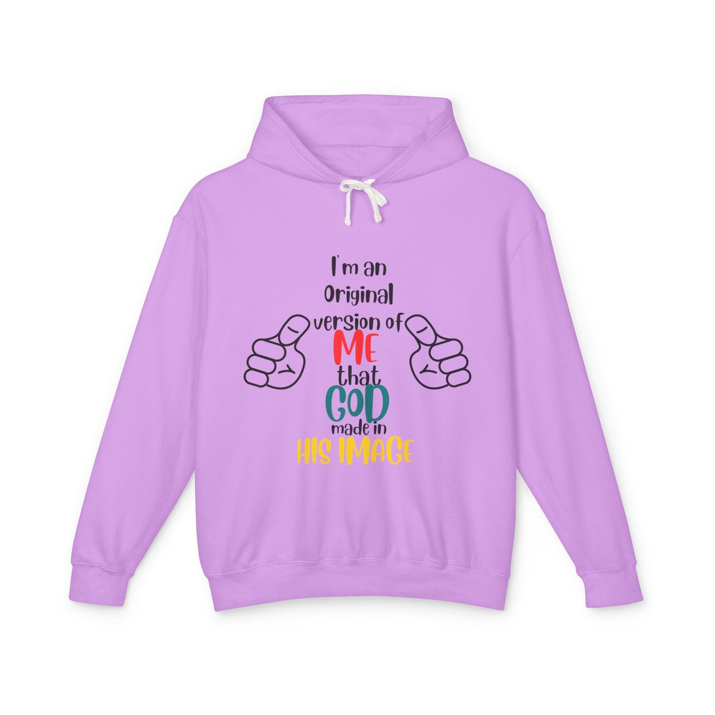 Original by Design: Unisex Lightweight Hooded Sweatshirt with Faith-Inspired Message