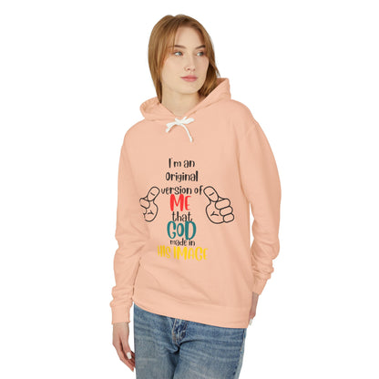 Original by Design: Unisex Lightweight Hooded Sweatshirt with Faith-Inspired Message