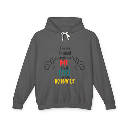 Original by Design: Unisex Lightweight Hooded Sweatshirt with Faith-Inspired Message