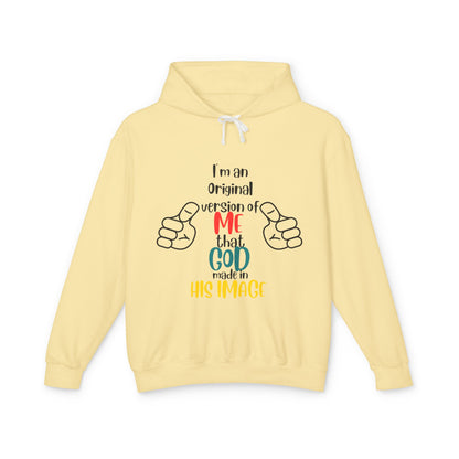 Original by Design: Unisex Lightweight Hooded Sweatshirt with Faith-Inspired Message