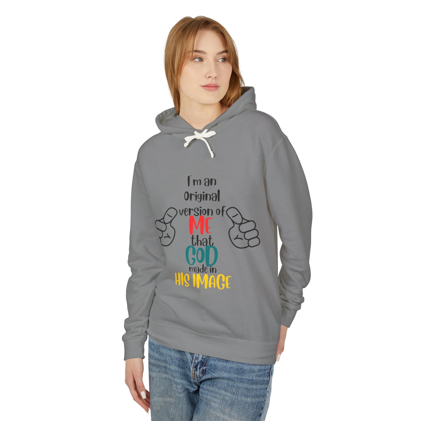 Original by Design: Unisex Lightweight Hooded Sweatshirt with Faith-Inspired Message