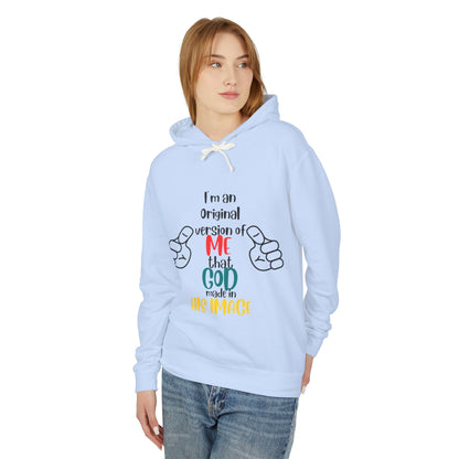 Original by Design: Unisex Lightweight Hooded Sweatshirt with Faith-Inspired Message