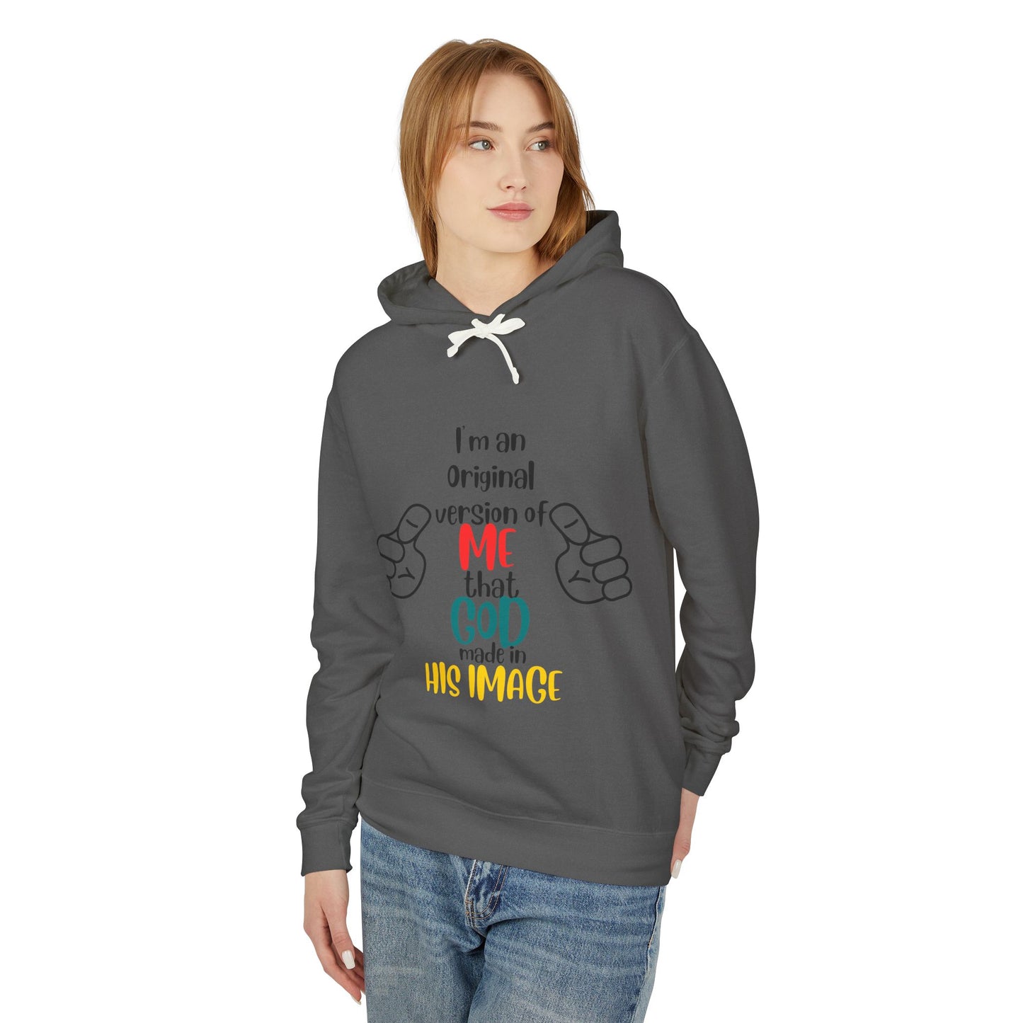 Original by Design: Unisex Lightweight Hooded Sweatshirt with Faith-Inspired Message