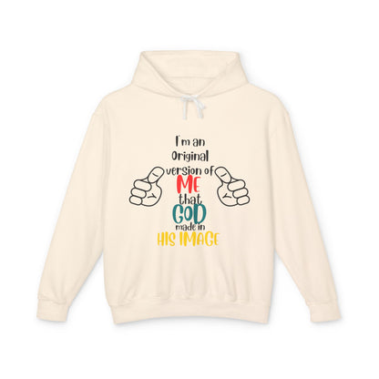 Original by Design: Unisex Lightweight Hooded Sweatshirt with Faith-Inspired Message